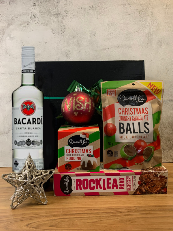 bacardi white rum gift hamper