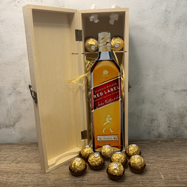 red-label-chocolate-giftbox johnnie red gift delivery gold coast
