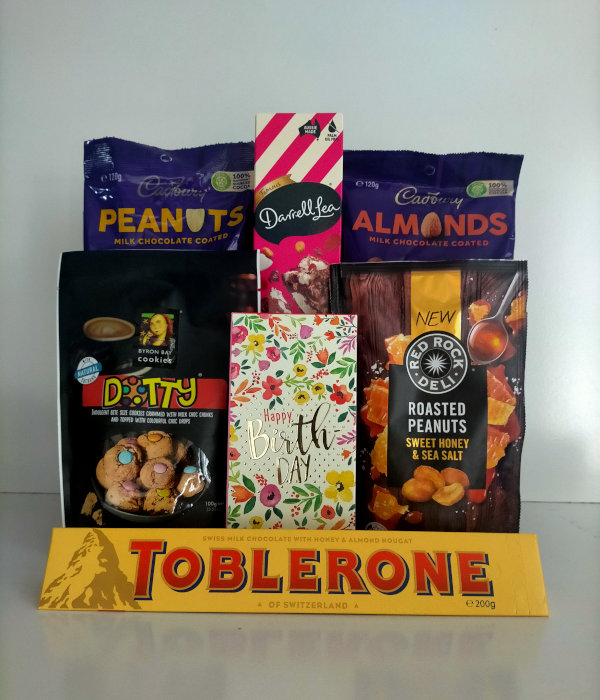 birthday treats gift hamper gold coast