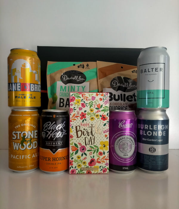 beer chocolate liquorice gift hamper