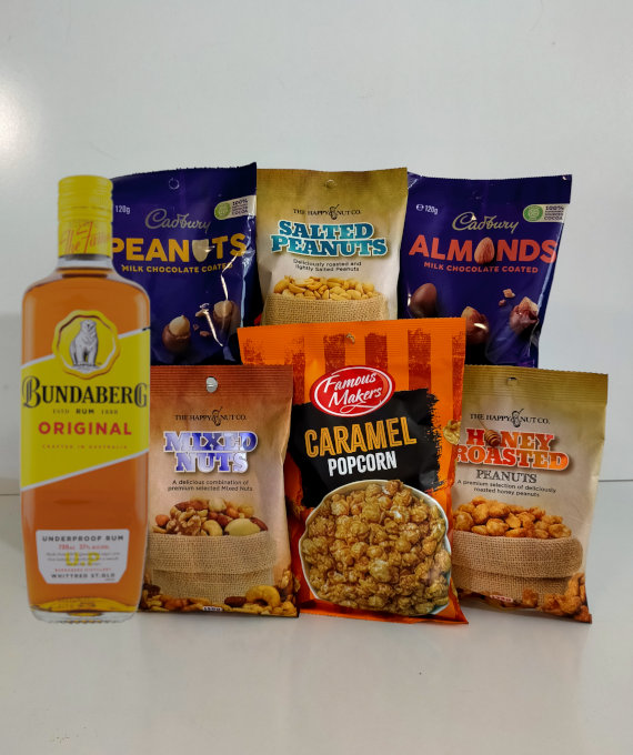 bundaberg rum peanut gift hamper gold coast