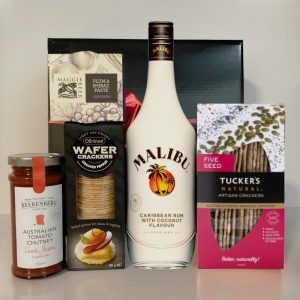 malibu spiced rum gift hamper