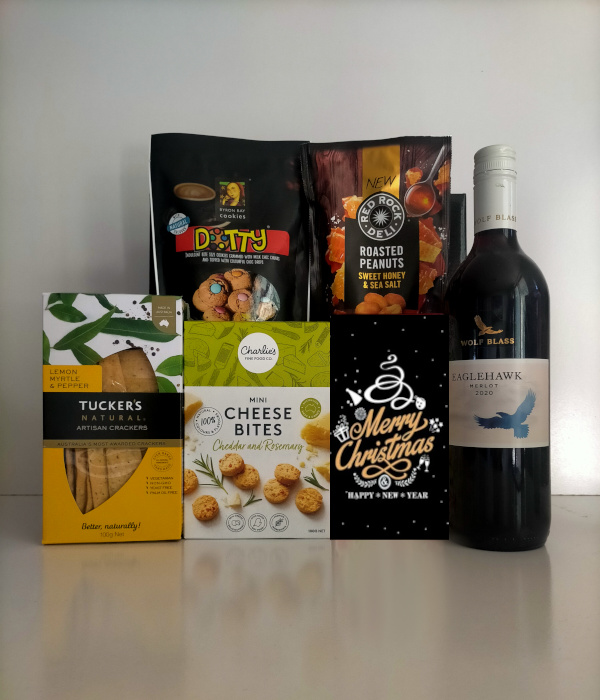 red wine christmas gift hamper gold coast