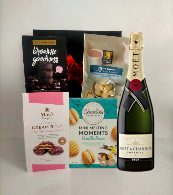 champagne cookie gift for her