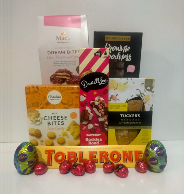 sweet savoury easter egg gift basket