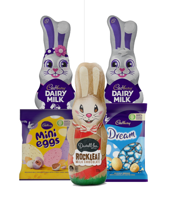 chocolate easter bunny treats gift