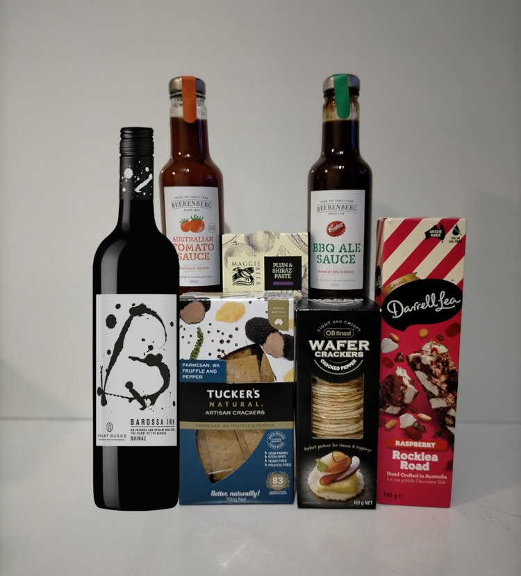barossa shiraz gourmet gift basket