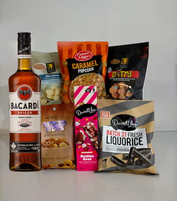 bacardi spiced rum gift pack