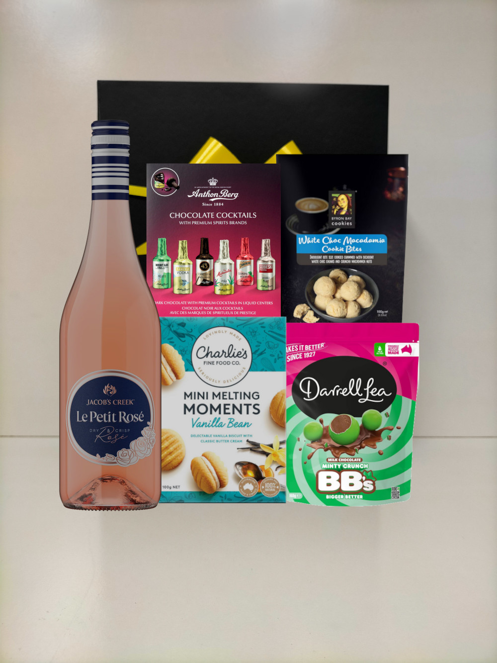 rose cocktails chocolate treats gift