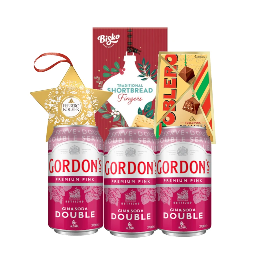 Gordons Pink Gin Christmas gift pack